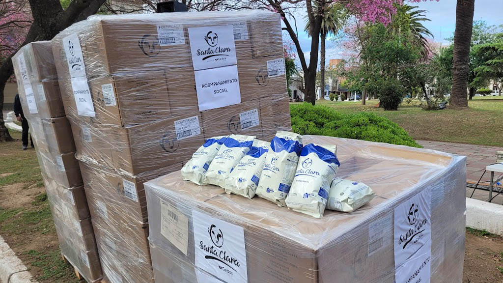 La MECA donó 3 toneladas de leche para ayuda solidaria
